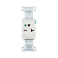 Product Image of Arrow Hart Single Receptacle, #14-10 Awg 20A, Healthcare, 250V, High-Impact Nylon, 6-20R, 8410W