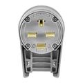 Product Image of Arrow Hart Angled Plug, #12-4 Awg 30A, Range & Dryer, 250V, Gray, 15-30P, 3-Pole, 4-Wire, 8432AN