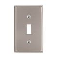 Product Image of Toggle Wallplate, Stainless Steel, Toggle Cutout, Stainless Steel, Single- Gang, Standard, 93071-BOX1