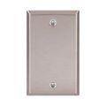Product Image of Blank Wallplate, Stainless Steel, Blank Cutout, Stainless Steel, Single- Gang, Standard, Ed Box1, 93151-BOX1