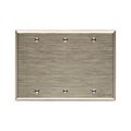 Product Image of Blank Wallplate, Stainless Steel, Blank Cutout, Stainless Steel, 3- Gang, Standard, Ed Box, 93153-BOX