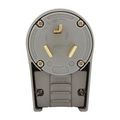 Product Image of Arrow Hart Angled Plug, #12-4 Awg 30A, Range & Dryer, 125/250V, Gray, 10-30P, 3-Pole, 3-Wire, 9352AN