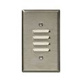 Product Image of Louver Wallplate, Stainless Steel, Louver Cutout, Stainless Steel, Single-Gang, 93631-BOX