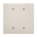 Product Image of Blank Wallplate, Stainless Steel, Blank Cutout, Stainless Steel, 2- Gang, Oversize, Ed Box, 93852-BOX