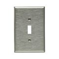 Product Image of Toggle Wallplate, Stainless Steel, Toggle Cutout, Stainless Steel, Single- Gang, Oversize, 93871-BOX