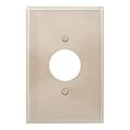 Product Image of Single Receptacle Wallplate, Stainless Steel, 1.40" Hole Cutout, Stainless Steel, 1-Gang, 93891-BOX