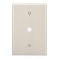 Product Image of Telephone And Coaxial Wallplate, Stainless Steel, 0.37" Hole Cutout, Stainless Steel, Single, 93896-BOX