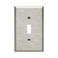 Product Image of Toggle Wallplate, Stainless Steel, Toggle Cutout, Stainless Steel, Single- Gang, Mid-Size, 93971-BOX