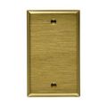 Product Image of Blank Wallplate, Brass, Blank Cutout, Brass, Single- Gang, Standard, 94151