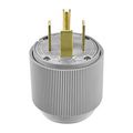 Product Image of Arrow Hart Auto Grip Plug, #12-4 Awg 60A, Range & Dryer, 125/250V, Gray, 14-60P, 3-Pole, 4-Wire, 9462N