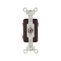 Product Image of Locking Switch, Corbin Type, #14-10 Awg, 20A, 120/277V, Back/Side Wiring, Brown, 3-Way, AH1193N