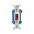 Product Image of Arrow Hart Toggle Switch, #14-10 Awg 15A, 120/277V, Red, Load Type: Motor Control, Fan, 2-Pole, AH1202PL