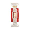 Product Image of Arrow Hart Toggle Switch, #14-10 Awg, 20A, 120/277V, Back & Side, Screw, Ivory, 2-Pole, AH1222V