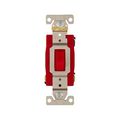 Product Image of Arrow Hart Toggle Switch, #14-10 Awg, 20A, 120/277V, Back & Side, Screw, Red, 3-Way, AH1223RD