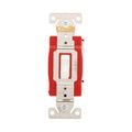 Product Image of Arrow Hart Toggle Switch, #14-10 Awg, 20A, 120/277V, Back & Side, Screw, White, 3-Way, AH1223W