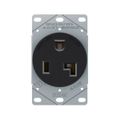 Product Image of Receptacle Single Flush 30A 125V 2P3W Str, Black, AH1233BK-BOX