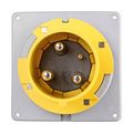 Product Image of Arrow Hart Pin & Sleeve Inlet, #4 -1/0 Awg #12-#16 Awg 100A 125V, Ip67, 2-Pole 3-Wire, AH3100B4W