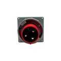Product Image of Arrow Hart Pin & Sleeve Inlet, #4 -1/0 Awg #12-#16 Awg 100A, 480V, Red, 2-Pole 3-Wire, Male, AH3100B7W