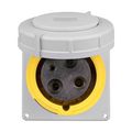 Product Image of Arrow Hart Pin & Sleeve Receptacle, #4 -1/0 Awg #12-#16 Awg 100A 125V, 2-Pole 3-Wire, Female, AH3100R4W