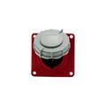 Product Image of Arrow Hart Pin & Sleeve Receptacle, #12-#10 Awg 20A, 480V, Red, Ip69K, 2-Pole 3-Wire, Female, AH320R7W