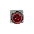 Product Image of Arrow Hart Pin & Sleeve Inlet, #10-#2 Awg 30A, 480V, Red, Ip67, Ip69K, 2-Pole 3-Wire, Male, AH330B7W