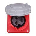 Product Image of Arrow Hart Pin & Sleeve Receptacle, #10-#2 Awg 30A, 480V, Red, Ip69K, 2-Pole 3-Wire, Female, AH330R7W