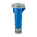 Product Image of Arrow Hart Pin & Sleeve Connector, #10-#2 Awg 32A, 220-240V, Blue, Ip69K, 2-Pole 3-Wire, Female, AH332C6W