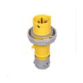 Product Image of Arrow Hart Pin & Sleeve Plug, #10-#2 Awg 32A, 110-130V, Ip69K, 2-Pole 3-Wire, 0.433-0.985", Male, AH332P4W