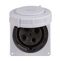 Product Image of Arrow Hart Pin & Sleeve Receptacle #4 -1/0 Awg #12-#16 Awg 100A, 600V, Black, Female, 30 Hp, 3Ph, AH4100R5W
