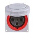 Product Image of Arrow Hart Pin & Sleeve Receptacle, 100/125A 380-415V, 3-Pole, #4 -1/0 Awg, #12 -#16 Awg, 4 Wire, AH4100R6WDR