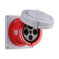 Product Image of Arrow Hart Pin & Sleeve Inlet, Ip69K Rated, 16/20A 380-415V, 3-Pole, #12 -#10Awg, 4 Wire, AH420B6WDR