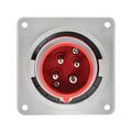 Product Image of Arrow Hart Pin & Sleeve Inlet, #12-#10 Awg 20A, 480V, Red, 3-Pole, 4-Wire, Male, 5 Hp, 3-Phase, AH420B7W