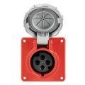 Product Image of Arrow Hart Pin & Sleeve Receptacle, Ip69K Rated, 16/20A 380-415V, 3-Pole, #12 -#10 Awg, 4 Wire, AH420R6WDR