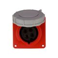 Product Image of Arrow Hart Pin & Sleeve Receptacle, #12-#10 Awg 20A, 480V, Red, 3-Pole, 4-Wire, Female, 5 Hp, AH420R7W