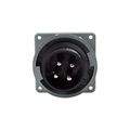 Product Image of Arrow Hart Pin & Sleeve Inlet, #10-#2 Awg 30A, 600V, Black, 3-Pole, 4-Wire, Male, 15 Hp, 3-Phase, AH430B5W