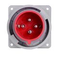 Product Image of Arrow Hart Pin & Sleeve Inlet, Ip69K Rated, 30/32A, 30/32A 380-415V, 3-Pole, #10 -#2 Awg, 4 Wire, AH430B6WDR