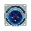 Product Image of Arrow Hart Pin & Sleeve Inlet, #10-#2 Awg 30A, 250V, Blue, Ip69K, 3-Pole, 4-Wire, Male, 5 Hp, AH430B9W