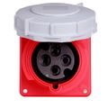 Product Image of Arrow Hart Pin & Sleeve Receptacle, 30/32A, 30/32A 380-415V, 3-Pole, #10 -#2 Awg, 4 Wire, AH430R6WDR