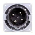 Product Image of Arrow Hart Pin & Sleeve Inlet, #8-#2 Awg #10-#2 Awg (Ground), #12-#16 Awg 60A, 600V, Black, AH460B5W
