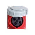Product Image of Arrow Hart Pin & Sleeve Receptacle, #8-#2, #10-#2 Ground, #12-#16 Pilot, 60A, 480V, Red, Female, AH460R7W