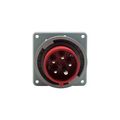 Product Image of Arrow Hart Pin & Sleeve Inlet, #12-#10 Awg 20A, Y 277/480V, Red, 4-Pole, 5-Wire, Male, 5 Hp, AH520B7W