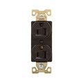 Product Image of Arrow Hart Extra Heavy-Duty Industrial Duplex Receptacle, #14-10 Awg 15A 125V, Brown, Duplex, AH5252B
