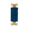 Product Image of Arrow Hart Extra Heavy-Duty Industrial Duplex Receptacle, #14-10 Awg 15A 125V, Blue, Duplex, AH5252BL