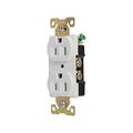 Product Image of Arrow Hart Extra Heavy-Duty Industrial Duplex Receptacle, #14-10 Awg 15A 125V, White, Duplex, AH5252W