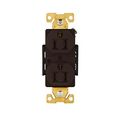 Product Image of Arrow Hart Industrial Duplex Receptacle, #14-10 Awg 15A 125V, Brown Face Base, Duplex, AH5262B