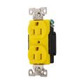 Product Image of Arrow Hart Corrosion Resistant Straight Blade Duplex Receptacle, #14-10 Awg 15A 125V, AH5262CRY