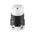Product Image of Arrow Hart Ultra Grip Straight Blade Connector, #16-#12 Awg 15A 125V, Black, 2-Pole 3-Wire, AH5269