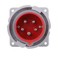 Product Image of Arrow Hart Pin & Sleeve Inlet, Ip69K Rated, 30/32A, 30/32A 200-415V, 4-Pole, #10 -#2 Awg, 5 Wire, AH530B6WDR