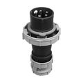 Product Image of Arrow Hart Pin & Sleeve Plug, #10-#2 Awg 30A, Y 347/600V, Black, 4-Pole, 5-Wire, Male, 15 Hp, AH530P5W