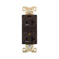 Product Image of Arrow Hart Industrial Duplex Receptacle, #14-10 Awg 20A 125V, Brown, 5-20R, Duplex, AH5352B